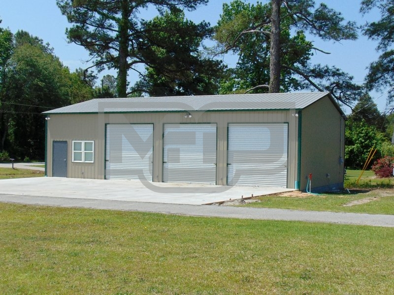 Steel Garage Workshop | Vertical Roof | 30W x 61L x 12H | Certified Steel Garage Workshop | Vertical Roof | 30W x 61L x 12H | Certified